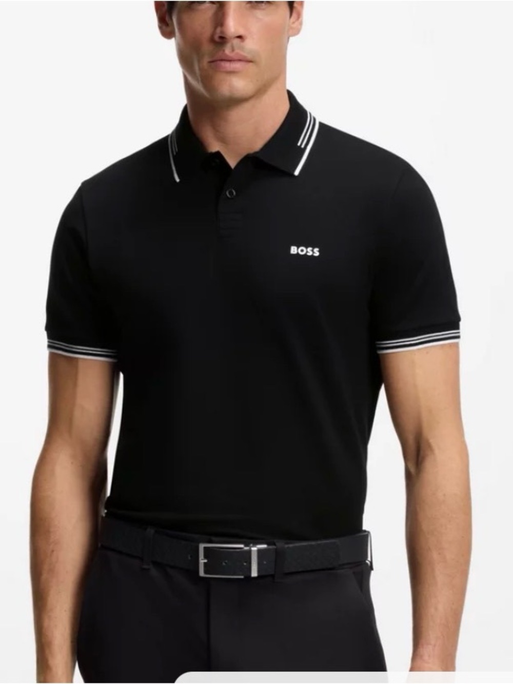 Hugo Boss Black Polo with White Tipping